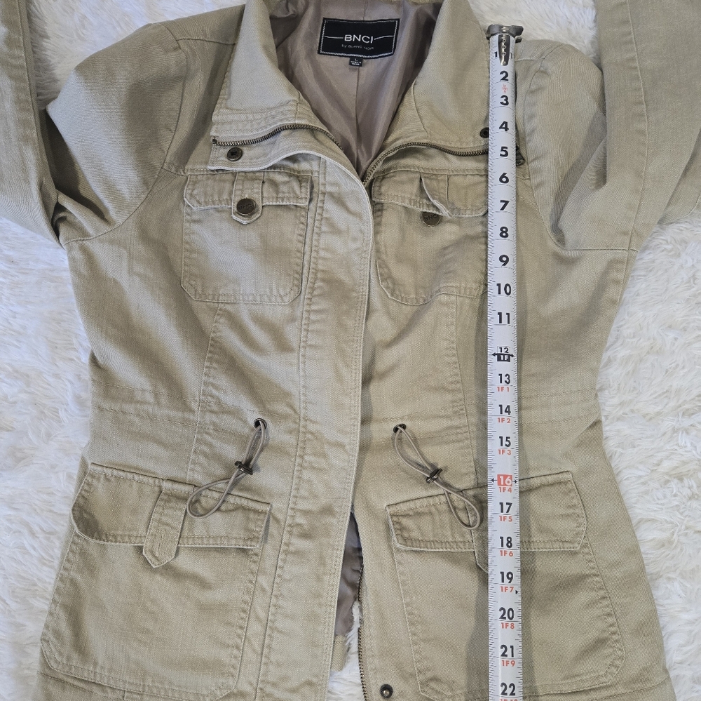 Blanc Noir utility jacket  Tan Field jacket  Full Zip  L - Picture 9 of 10